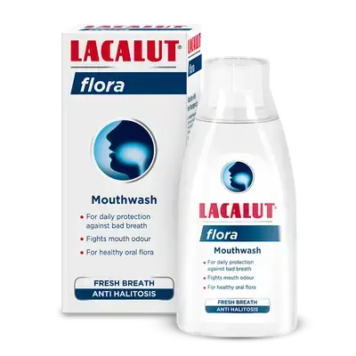 Flora Mouthwash 300ml _ LACALUT