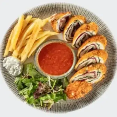 Chicken With Pastrami And Kashar Cheese