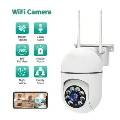 Security Camera Outdoor, Wireless HD 1080P WiFi Surveillance Camera Home Security System 360° View