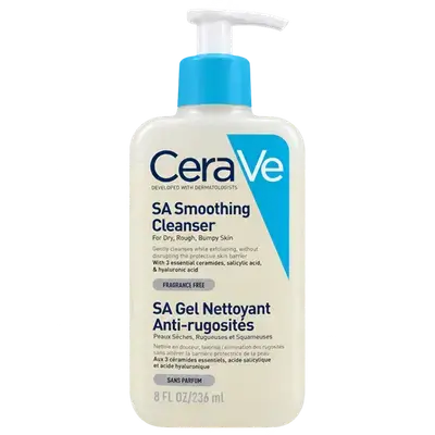 SA Smoothing Cleanser for Dry Rough Bumpy Skin 236ml _ CeraVe