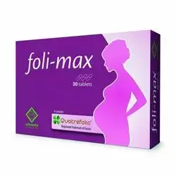 foli-max 30 tablets 400mcg folate as quatrefolic
