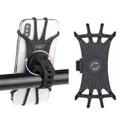 Smartphone Stand, Bicycle Phone Holder, High Reliability for Electric Bike Electric Scooter Bicycle Motorcycle Silicone Bike Phone Holder