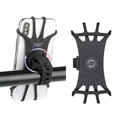 Smartphone Stand, Bicycle Phone Holder, High Reliability for Electric Bike Electric Scooter Bicycle Motorcycle Silicone Bike Phone Holder