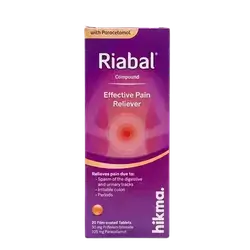 Riabal Compound Effective Pain Reliever 20 Film-Coated Tablets _ hikma