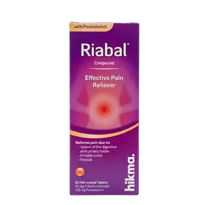 Riabal Compound Effective Pain Reliever 20 Film-Coated Tablets _ hikma