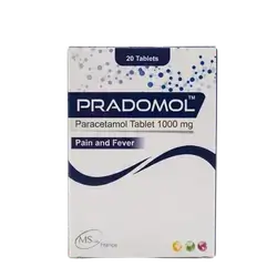 Pradomol (Paracetamol 1000mg) 20 Tablets _ MS Lab