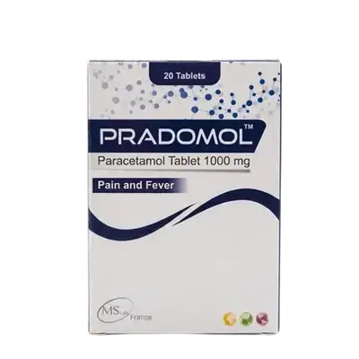 Pradomol (Paracetamol 1000mg) 20 Tablets _ MS Lab