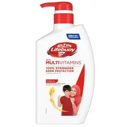 LIFEBUOY Antibacterial Body Wash, Total 10, for 100 percent stronger germ protection* and hygiene, 500ml