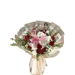 Pink Chrys Flower Bouquet