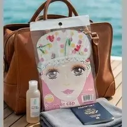 Waterproof Polka Dot Shower Cap