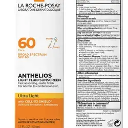 LA ROCHE_ POSAY La Roche Posay Anthelios Ultra Light Fluid Facial Sunscreen Spf 60
