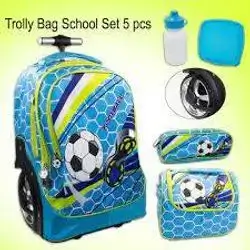 Flamingo School Bag With Tyer 5 Pcs