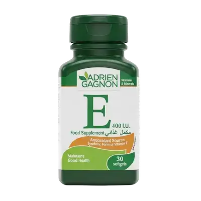 Vitamin E 400 IU 30 Softgels _ ADRIEN GAGNON
