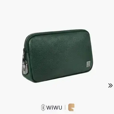 WiWU Alpha Fingerprint Lock Clutch Bag Biometric Security Water-Resistant - Green