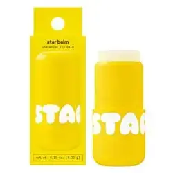 Starface Star Balm Unscented, Hydrating Lip Moisturizer with Shea Butter, Cocoa Butter, and Coconut Oil, Fragrance Free, (0.15 oz)