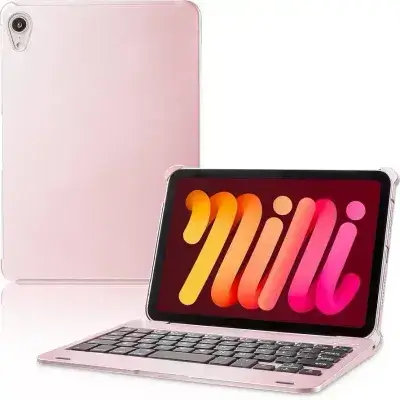 Wireless Backlit Keyboard for iPad Mini 6 – Rose Gold