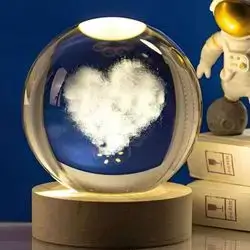 Crystal ball night light, for gift