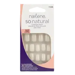 So Natural Everyday French SHORT 36 Nails 12 Sizes 71046 _ nailene