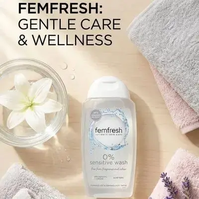 Femfresh 0% Sensitive Wash.