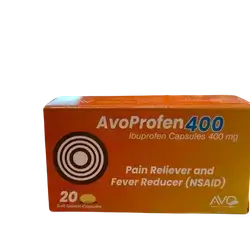 AVOPROFEN 400 IBUPROFEN 400MG 20 SOFT GELATIN CAPSULES