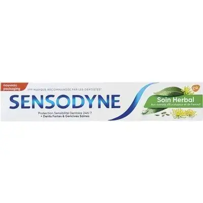 Sensodyne Herbal Toothpaste For Sensitive Teeth, Herbal Multi Care With Extracts Of Eucalyptus & Fennel, 75G