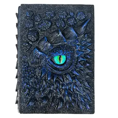 3D Dragon Eye Journal Notebook – Blue