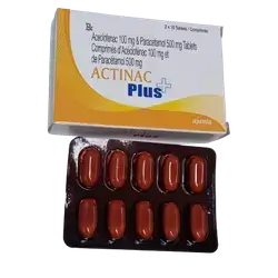 actinac plus ,20tabs- painkiller and muscle relaxant