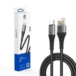 Lito - Data / Charging Cable USB to USB-C 1M Black Braided LD08
