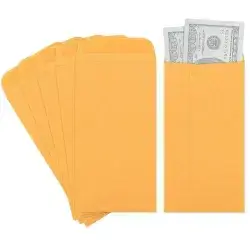MANILA POCKET ENVELOPES 4,5X9,5