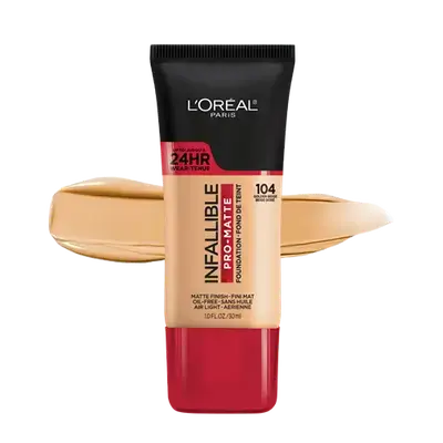 INFALLIBLE Pro-Matte Oil-Free Up To 24HR Foundation 104 GOLDEN BEIGE 30ml _ L'OREAL PARIS