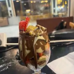 Fruits And Nutella Glass