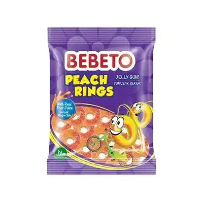Bebeto Peach Ring Jelly Gum