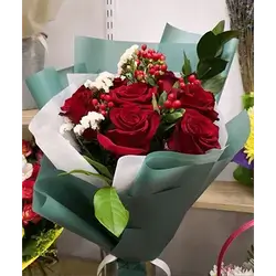 Bouquet Of Red Flowers, 11 Flowers