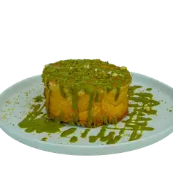 Round Croissant Filled Pistachio Sauce