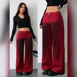 SHEIN ICON Red Jeans - Size 28