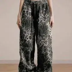 INAWLY Women'S Leopard Print Loose Fit Sweatpants XS Size