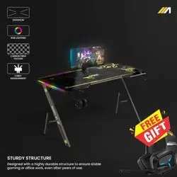 GAMING TABLE A SHAPED AGGT 120CM + Headset X9
