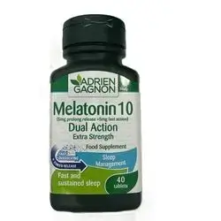 Adrien Gagnon Melatonin 10 Dual Action Extra Strength 40 tablets