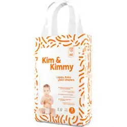 Kim & Kimmy - Size 3 (6 kg - 11kg) / 60 diapers