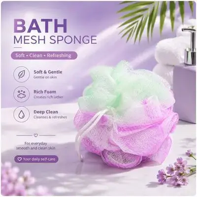 Luxury Bath Shower Puff