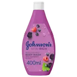 Johnson's B/wash Raspberry 400ml