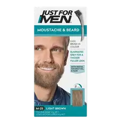 Mustache & Beard Dye M-25 LIGHT BROWN 28g _ Just For Men