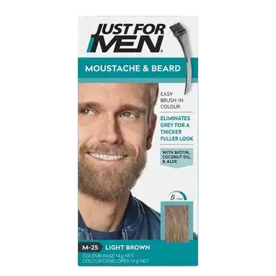 Mustache & Beard Dye M-25 LIGHT BROWN 28g _ Just For Men