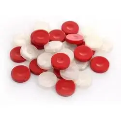 Star Tavla Tiles Size Big - White & Red