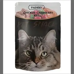 Faenbei Cat Snack Pouch - Chicken and Cranberry for Kittens