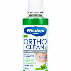 Wisdom ortho clean antibacterial mouthwash 500ml