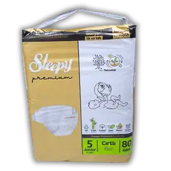 Sleepy Premium Diapers No. 5, 80 count