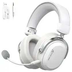 ATTACK SHARK L30Pro Tri-Mode Wireless Gaming Headset – Silver White