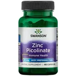 Zinc Picolinate 22Mg 60Caps Swanson