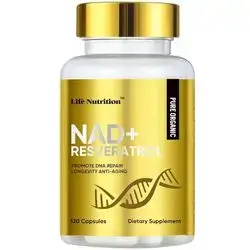 NAD+ resveratrol (life nutrition) 120 capsules